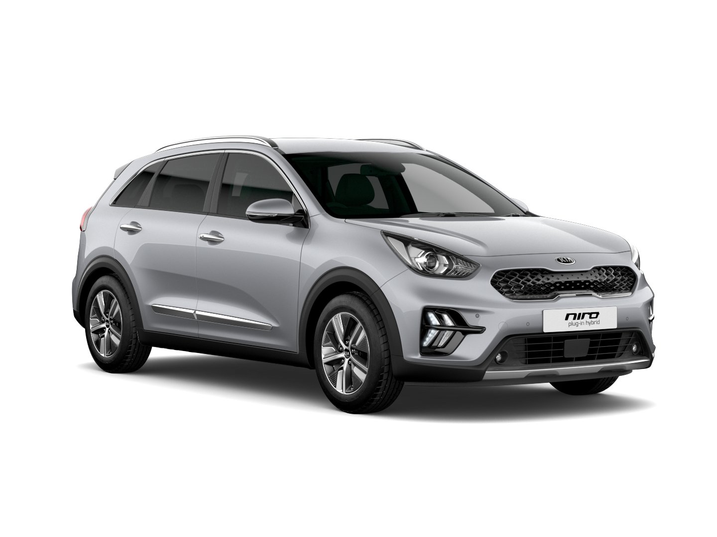 Silver Kia Niro hybrid estate